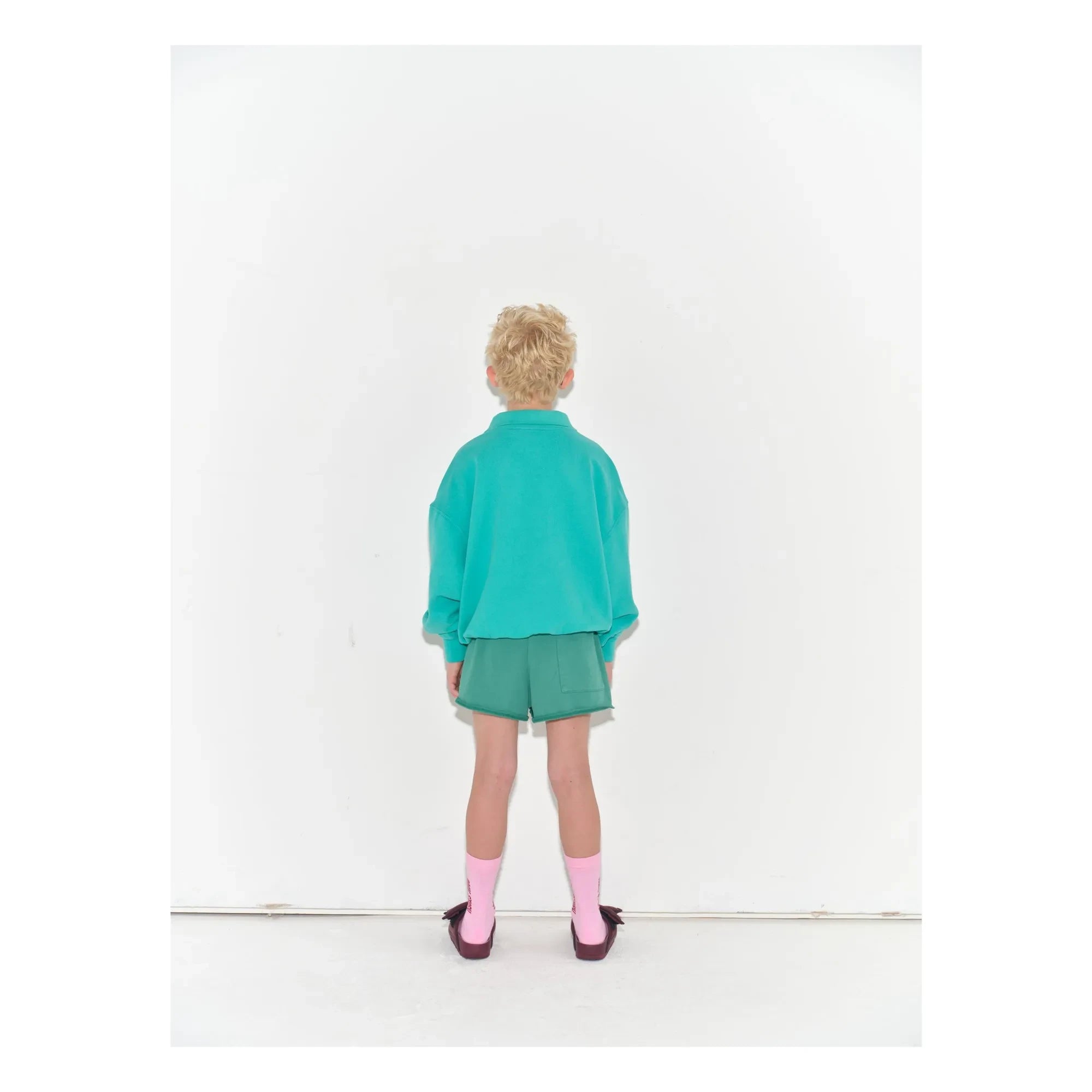 Main Story - Cropped Jogger Shorts Organic Cotton | Green