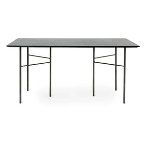 Ferm Living - Mingle Rectangular Table - FSC Wood, Metal Legs | Black