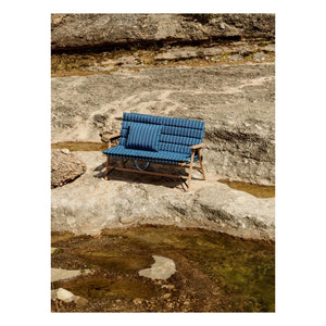Hay - Outdoor Market foldable bench, Jasper Morrison | Blue