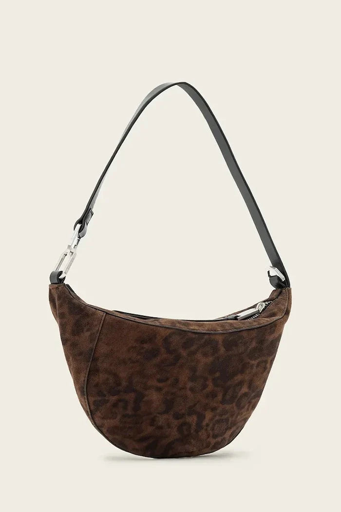 AllSaints kadın süet hobo çanta LUNA