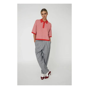 Stella Nova - Red Striped Polo