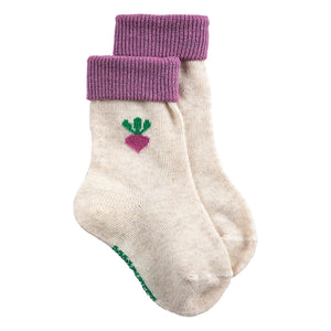 Bobo Choses - Pack of 2 Pairs of Organic Cotton Turnip Socks | Purple