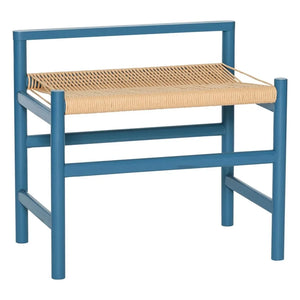 Hübsch - Heritage Oak Bench | Petrol Blue