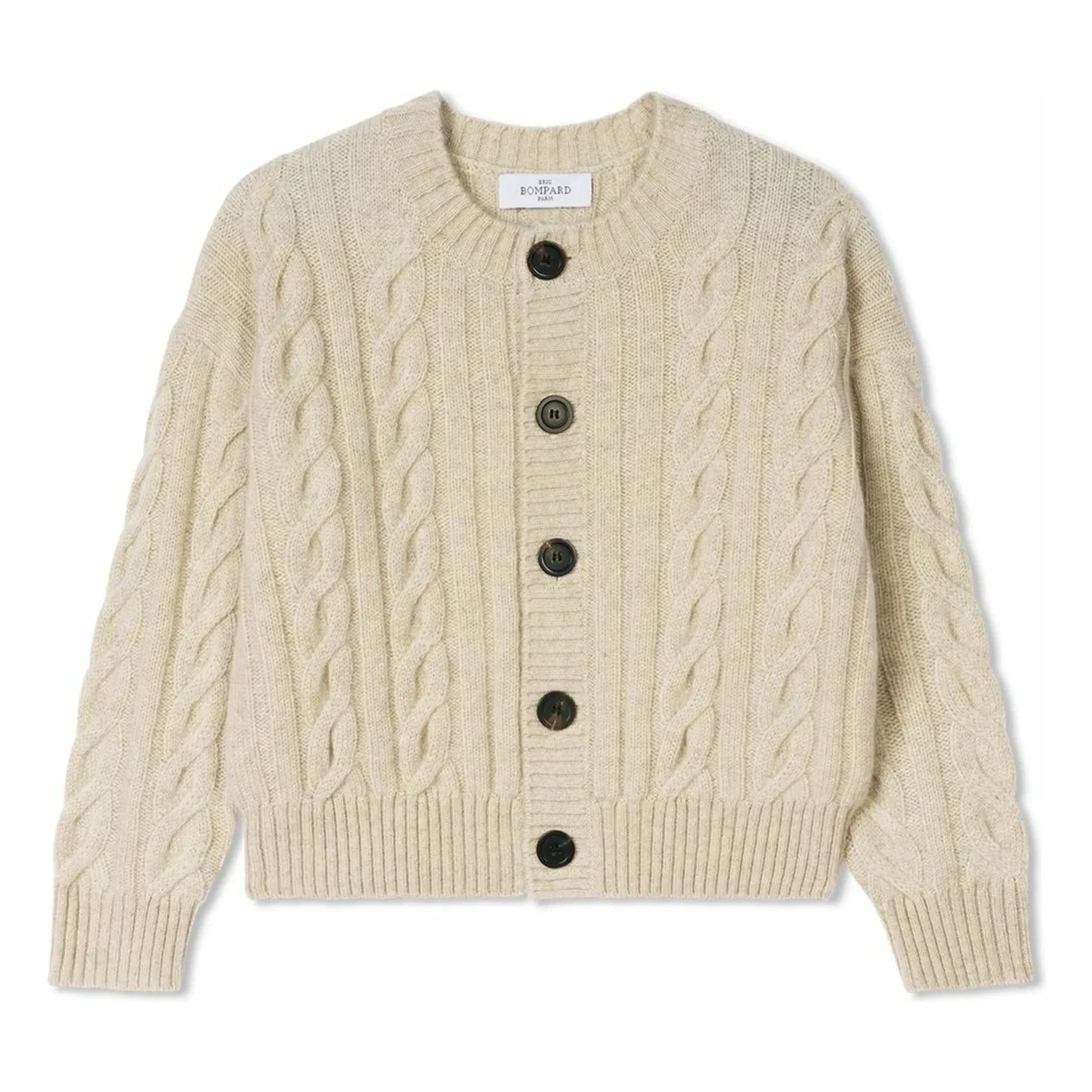 Bompard - Knitted Cashmere Cardigan | Cream