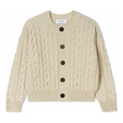 Bompard - Knitted Cashmere Cardigan | Cream