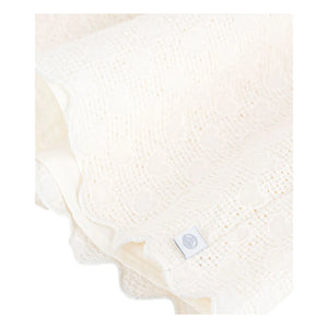 Petit Bateau - Bluz Organik Pamuk Broderie Anglaise | Ekru
