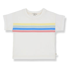 1+ in the family - Alayor Striped T-Shirt | White