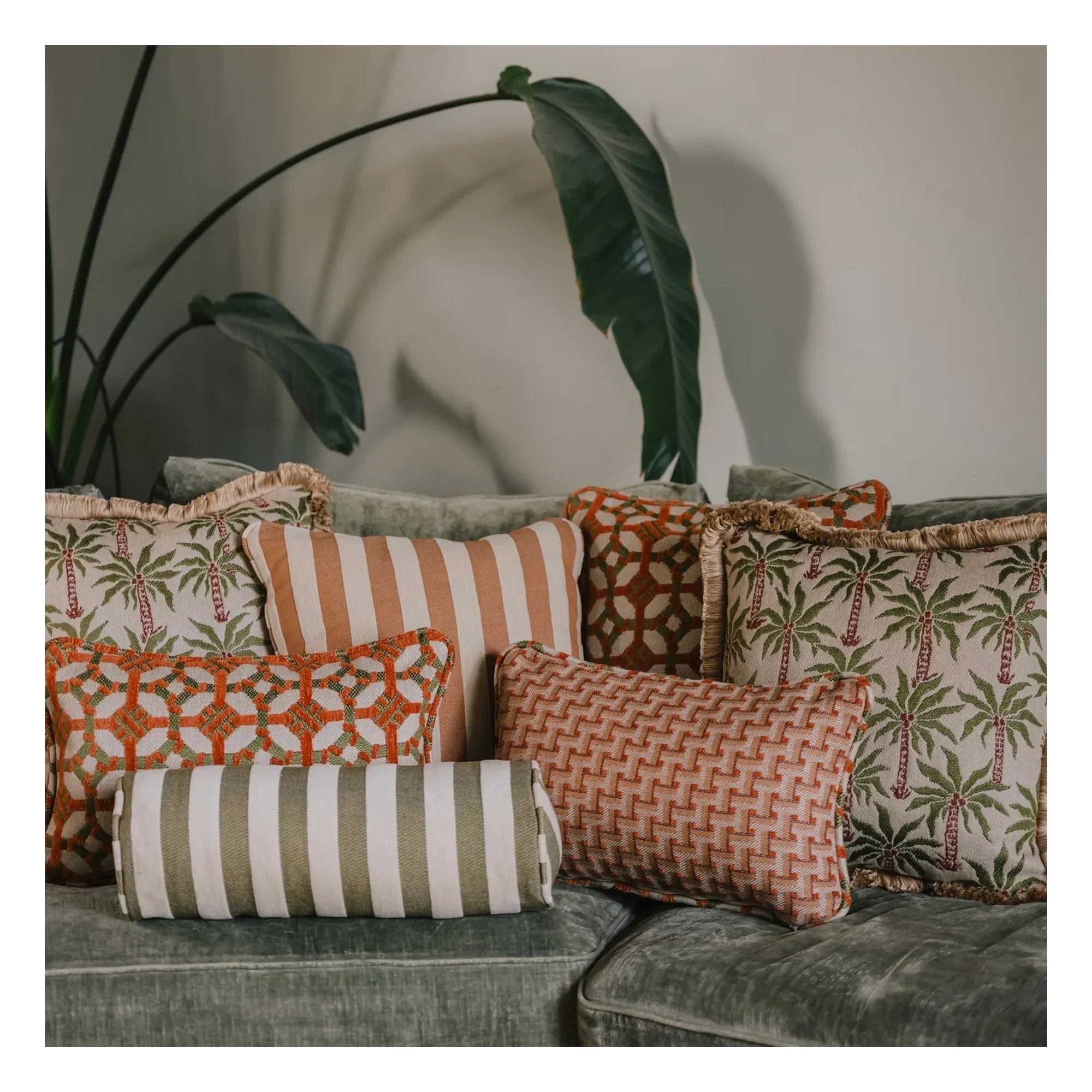 Palais - Cylindrical Jacky Pillow | Olive