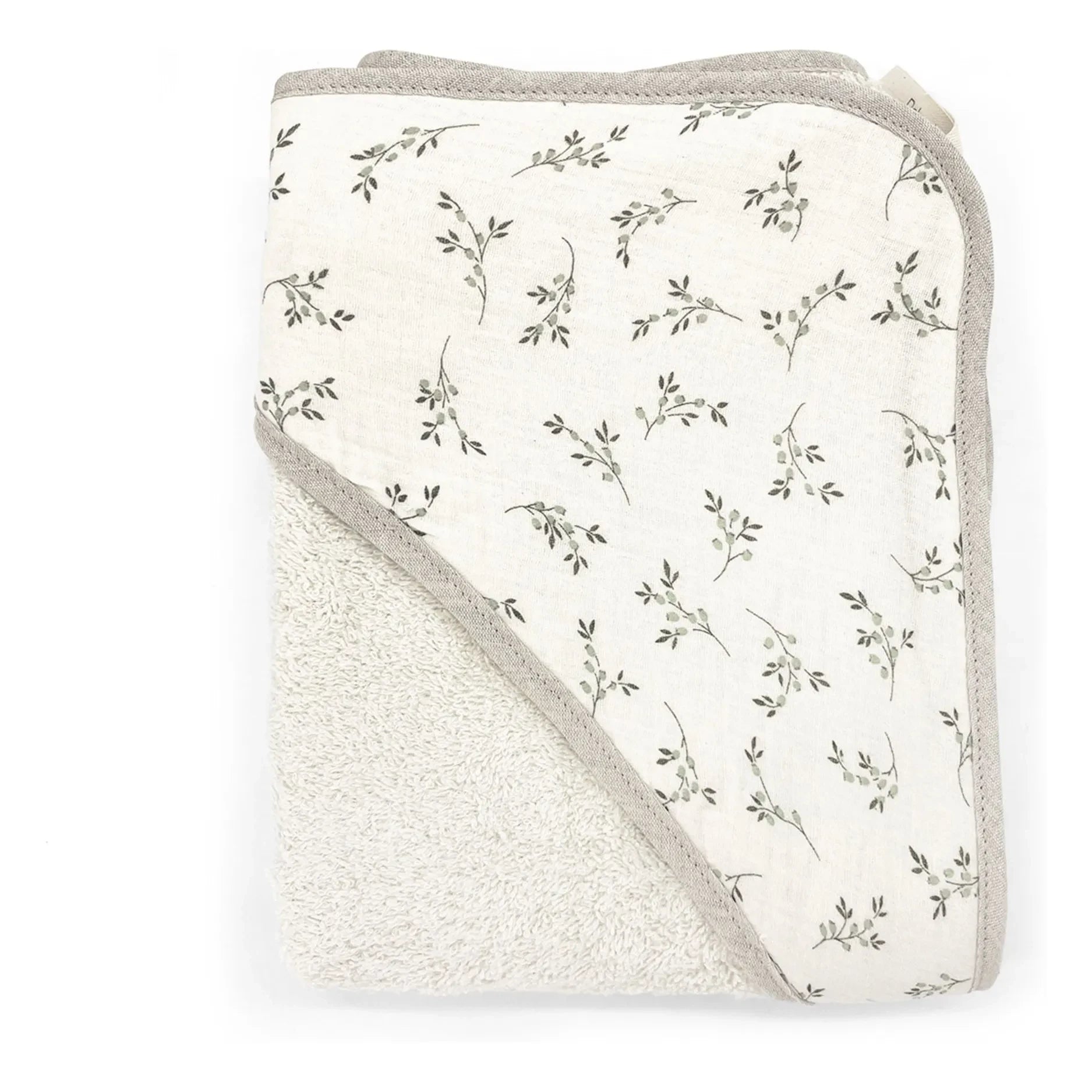 Babyshower - Olive-colored Bathrobe | Ecru