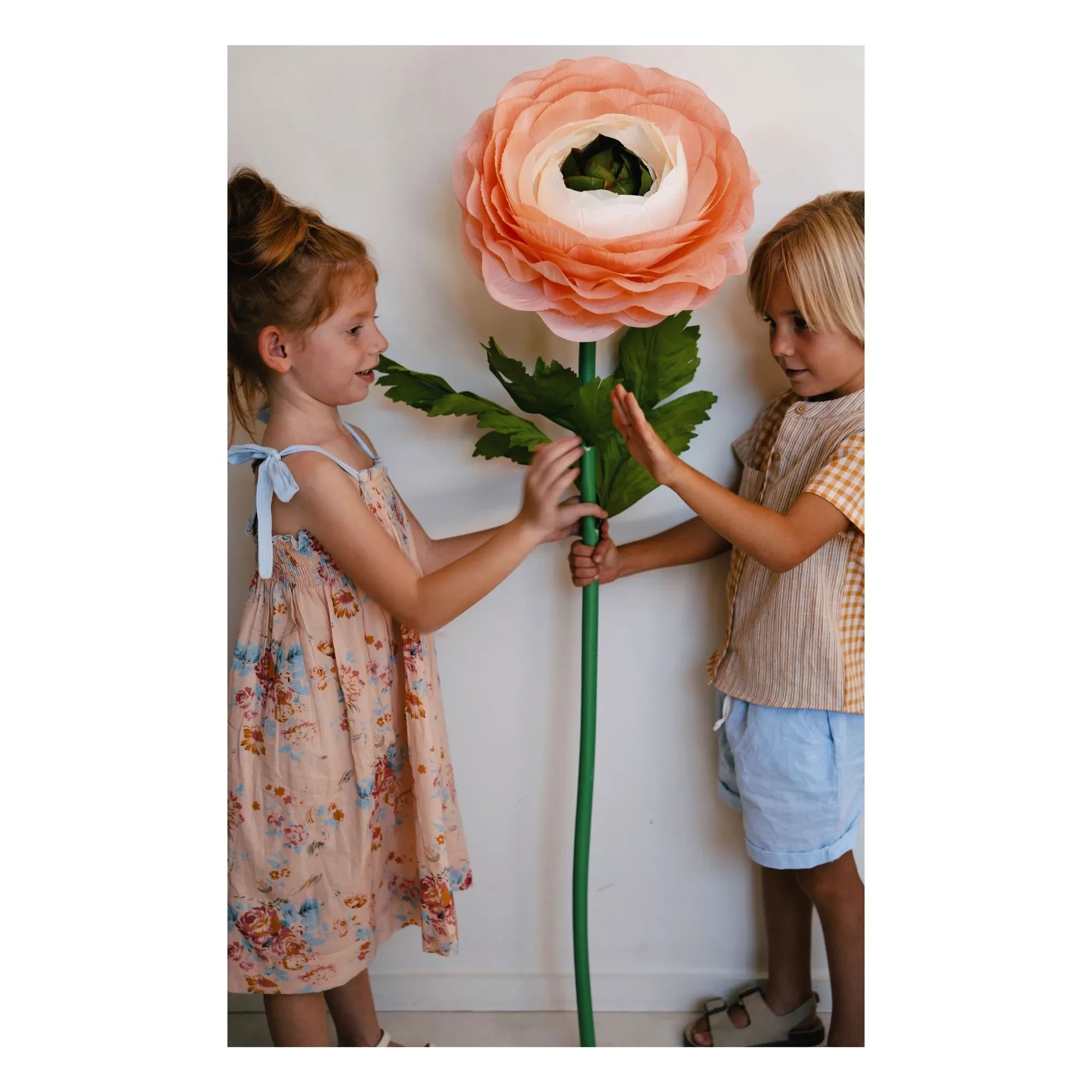 Lilinoa - Babette Fleurie Gathered Dress | Peach