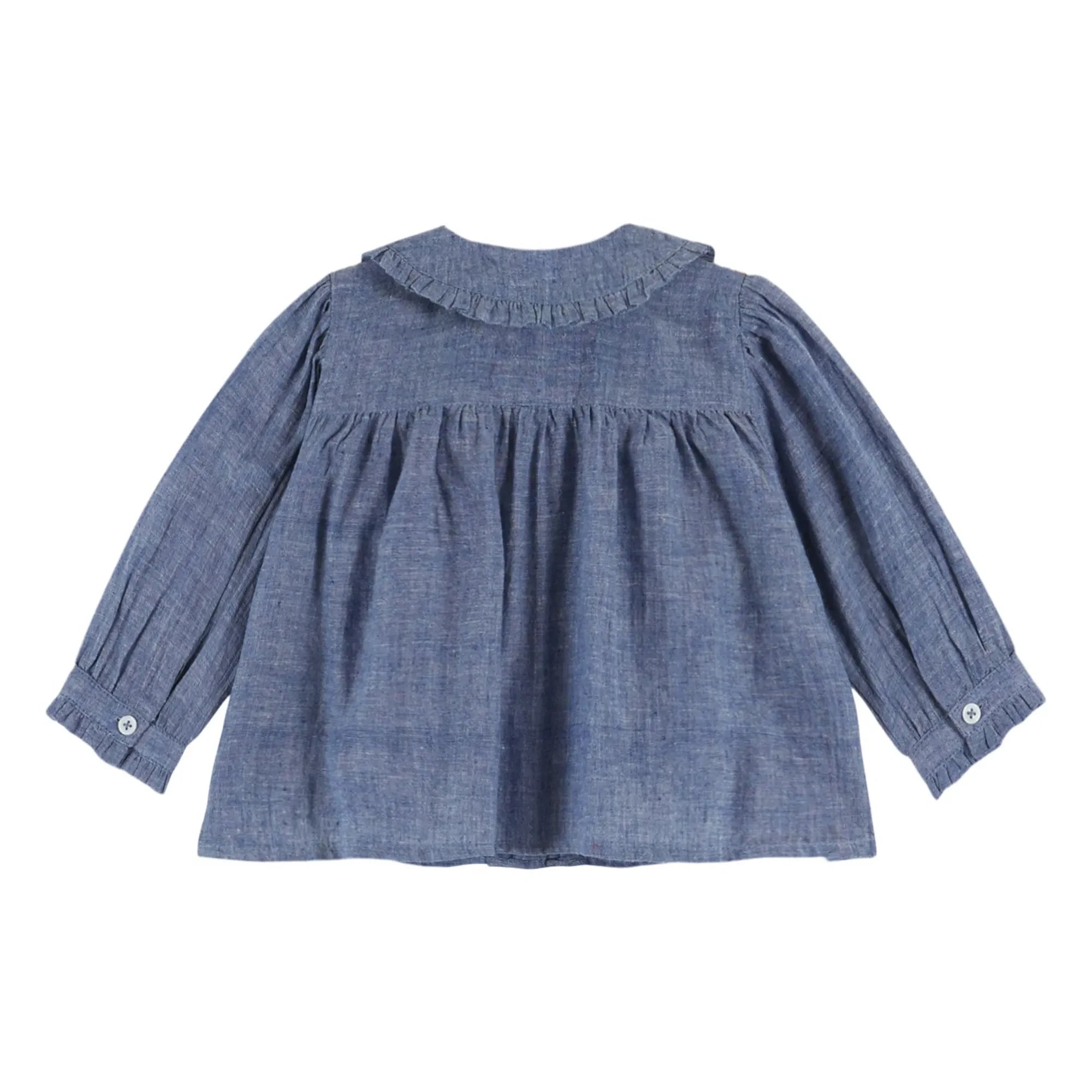 Emile et Ida - Gathered Blouse | Blue