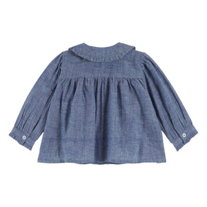 Emile et Ida - Gathered Blouse | Blue