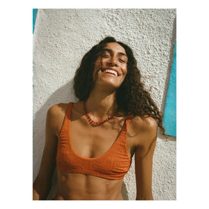 Soleil Soleil - Flo Jersey Top | Terracotta