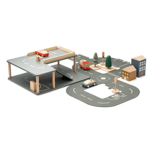 Liewood - Village and wooden garage | Apple Red Multi Mix