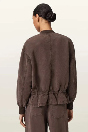 AllSaints kadın keten bomber SOFI