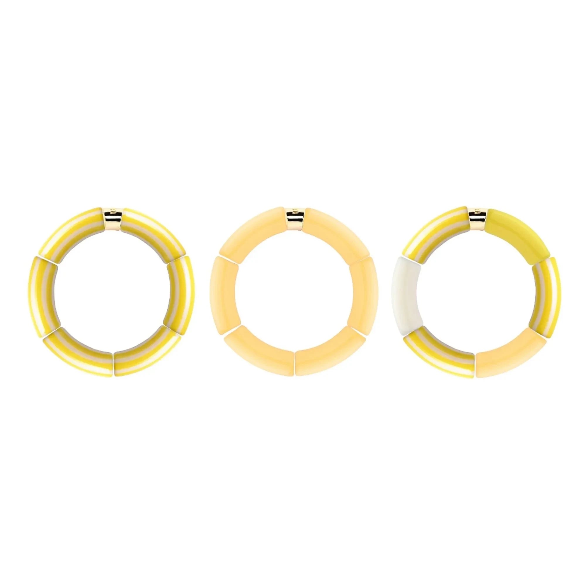 Parabaya - Riviera Amarelo 3 Bracelets | Yellow