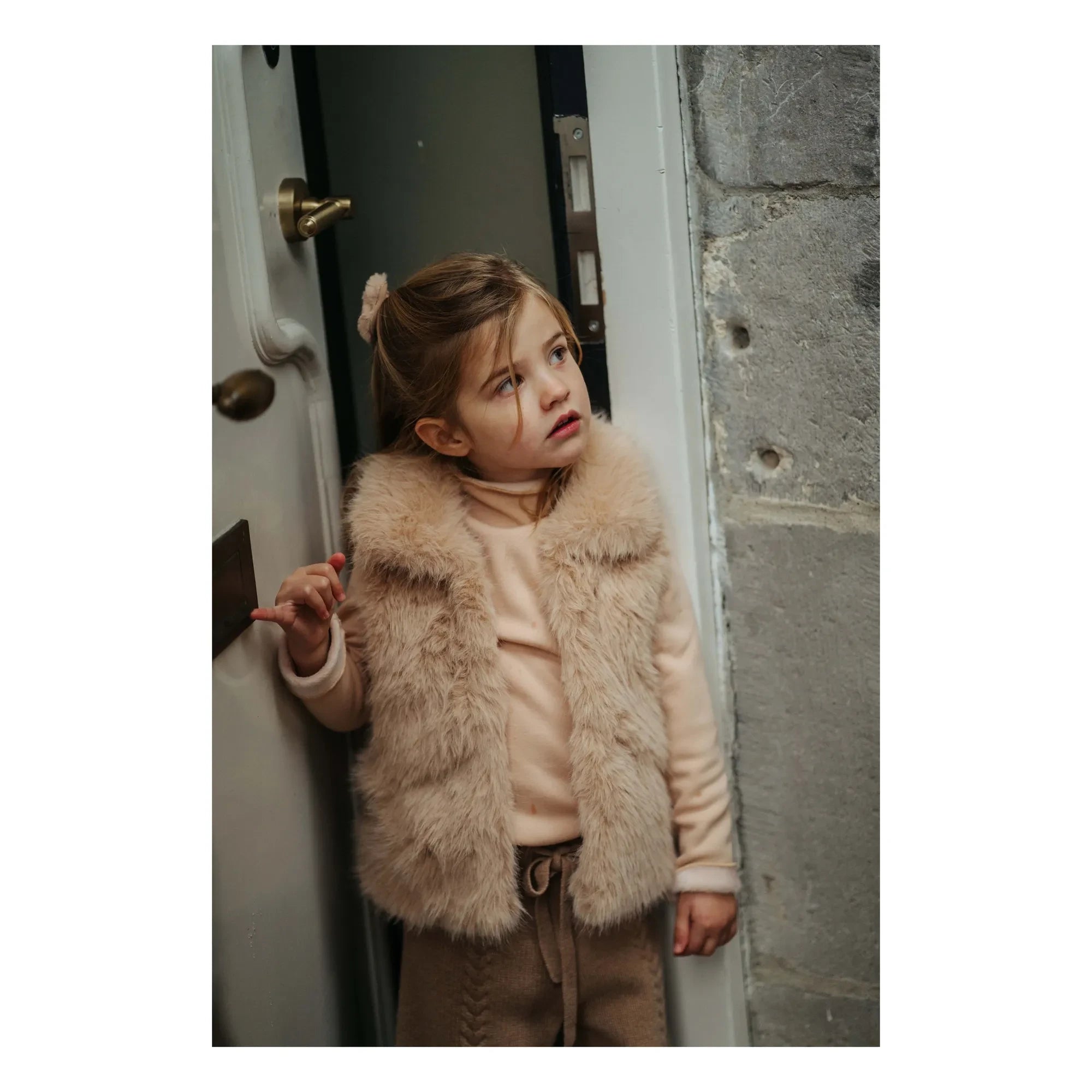 Donsje - Roswita Fur Vest | Peach