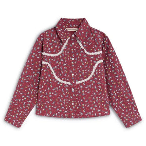 the new society - Bordeaux Bloom Shirt