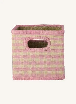 Rice - Raffia basket | Light Pink