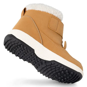 Liewood - Barley Bear Plush-Lined Boots Made from Recycled Fibers | Caramel