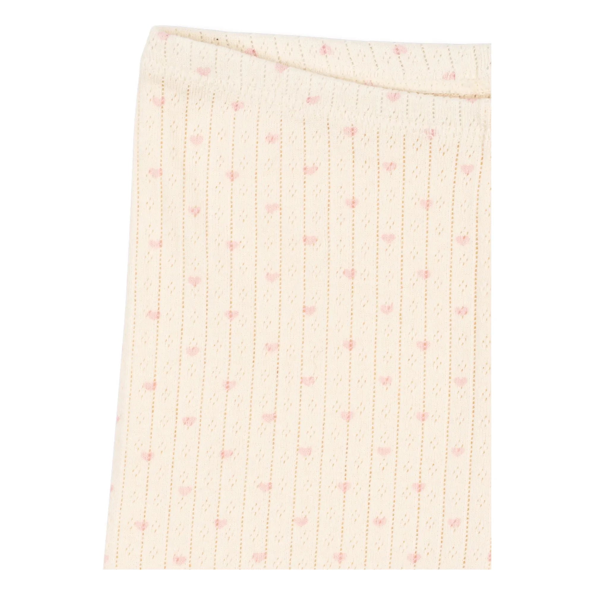 Konges Sløjd - Minnie Hearts Organic Cotton Bicycle Shorts | Ivory