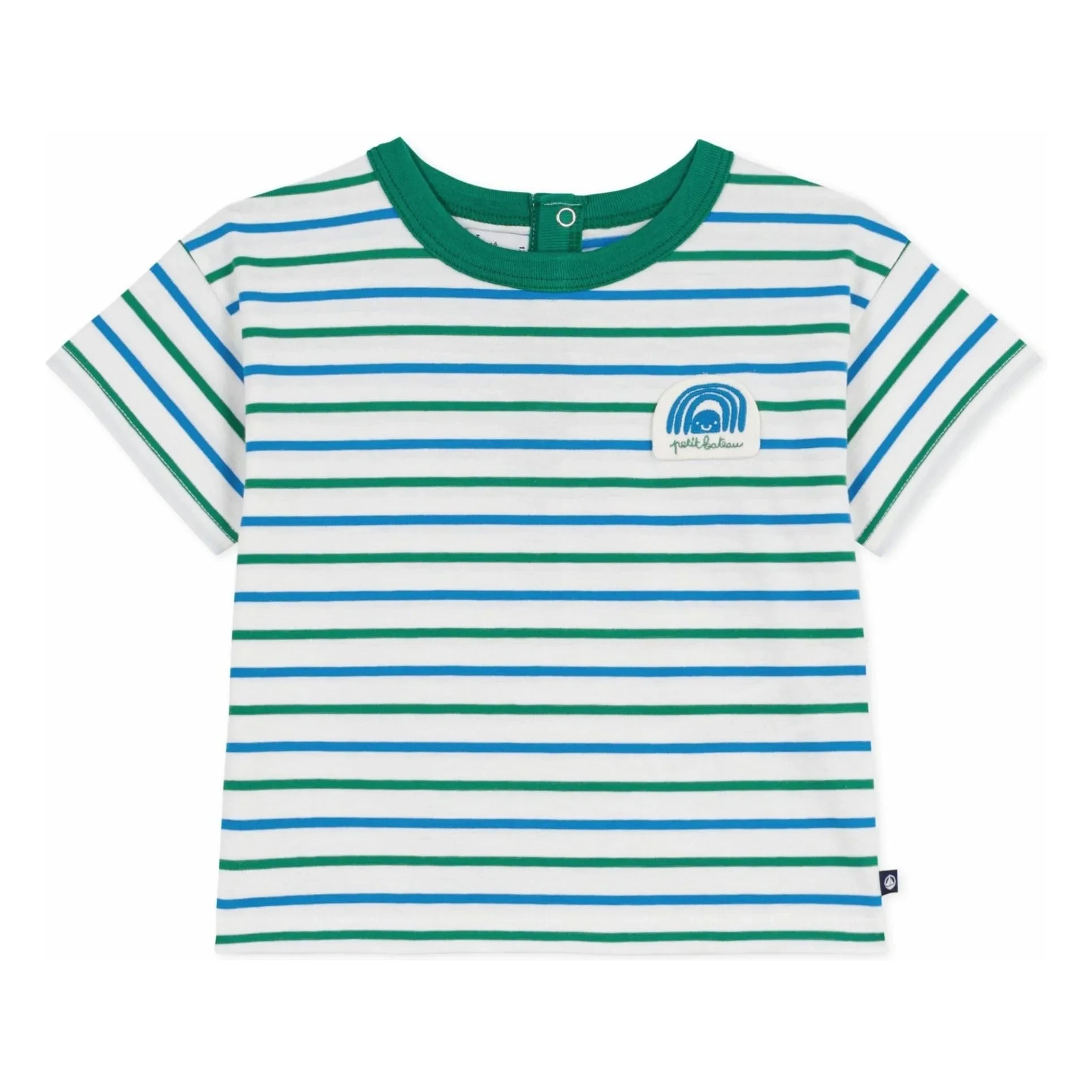 Petit Bateau - Striped T-Shirt | White