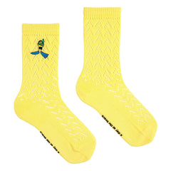 Bobo Choses - Pointelle Organic Cotton Socks | Yellow