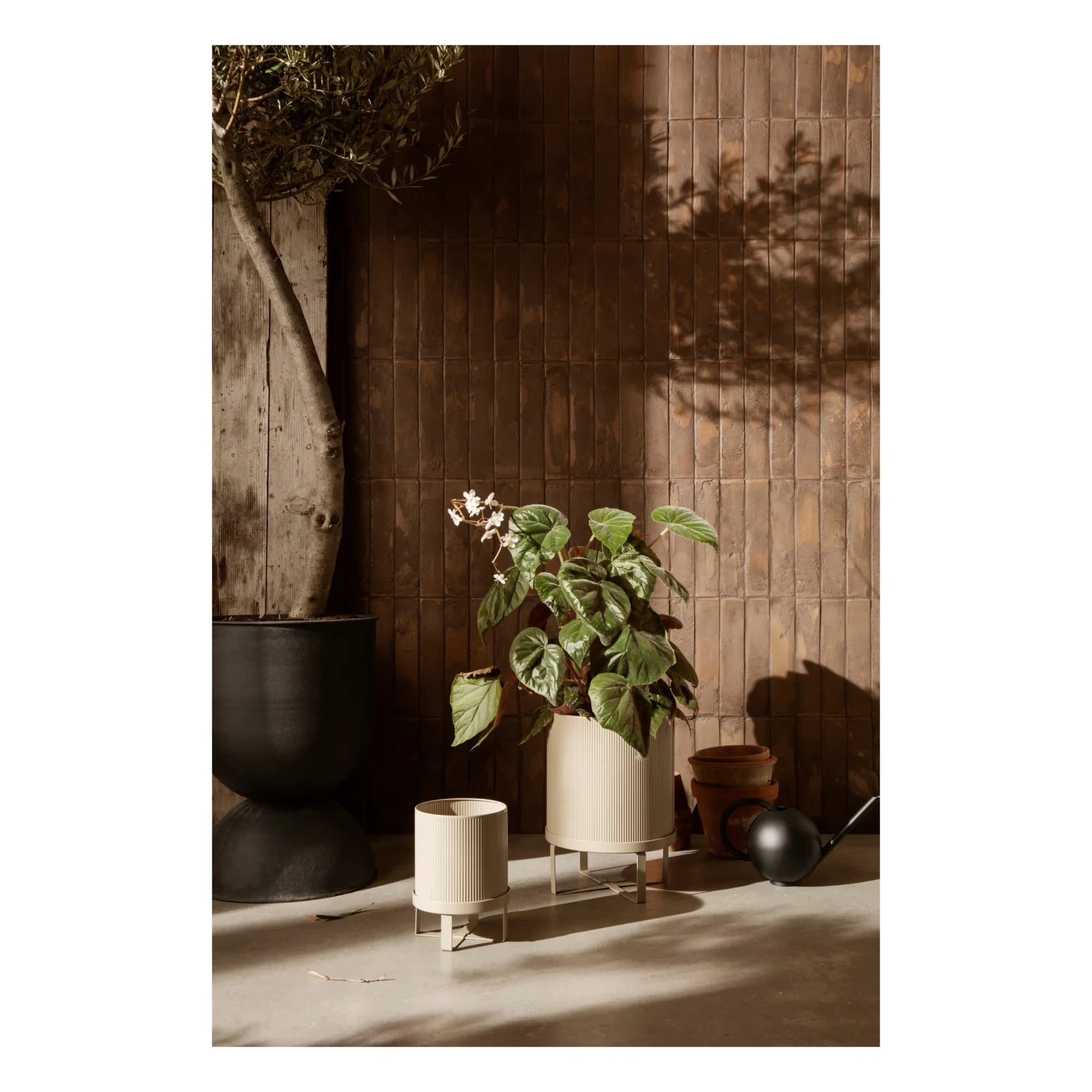 Ferm Living - Çelik Saksı | Bej