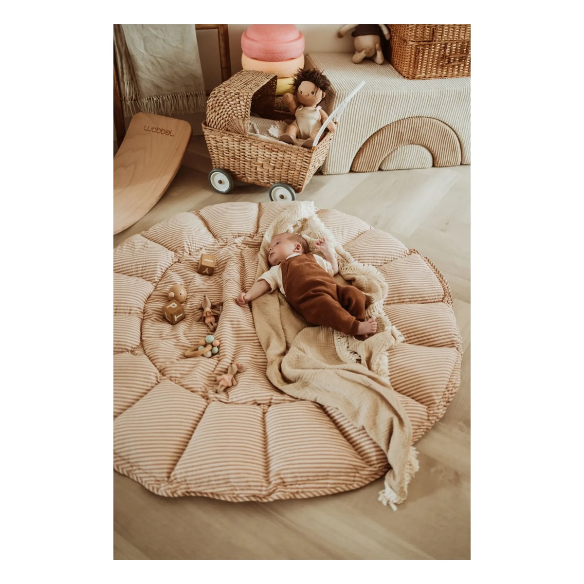 Play and Go - Coco Play Mat - Stripes | Mustard