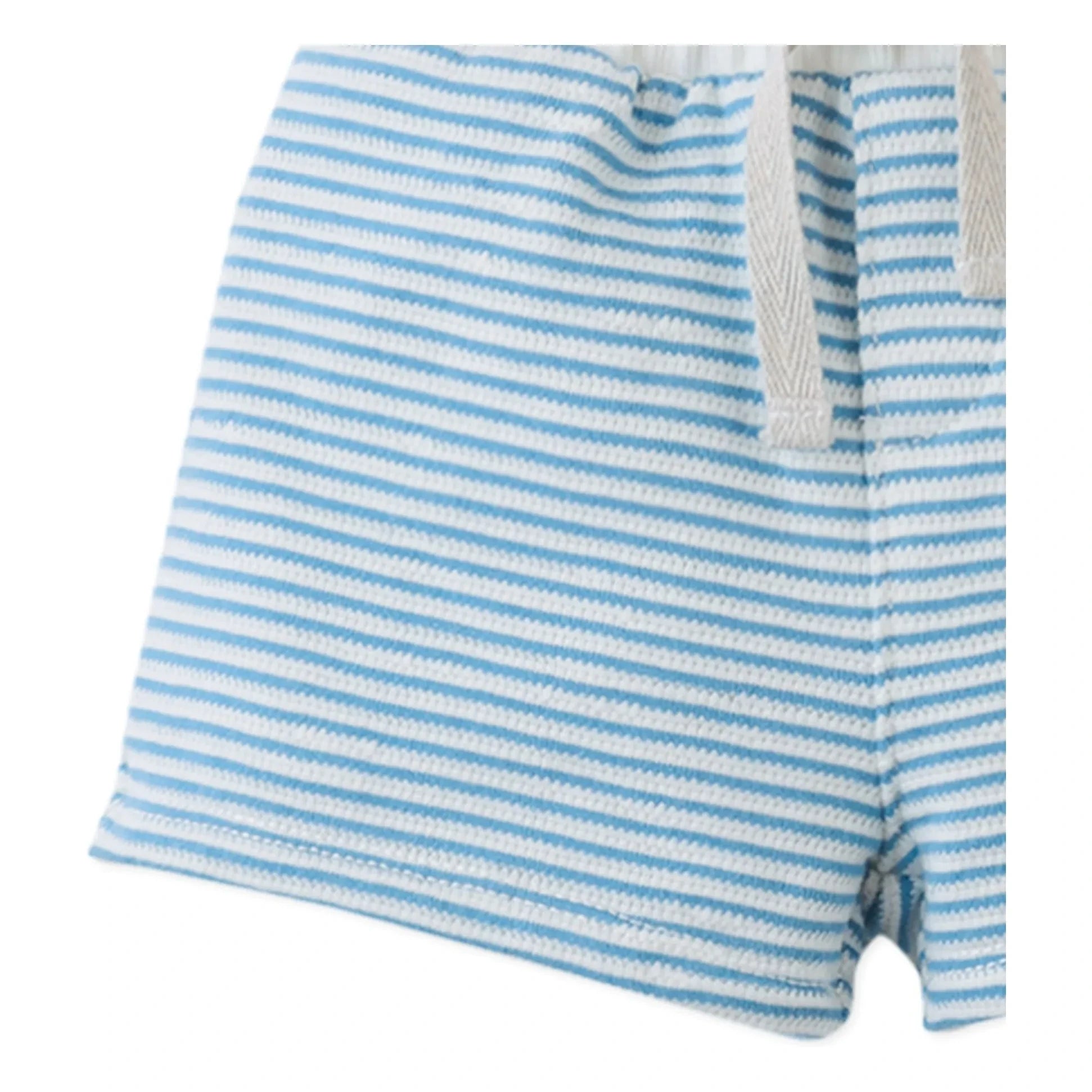 Gingersnaps - Dreyfus Striped Textured Shorts | Blue