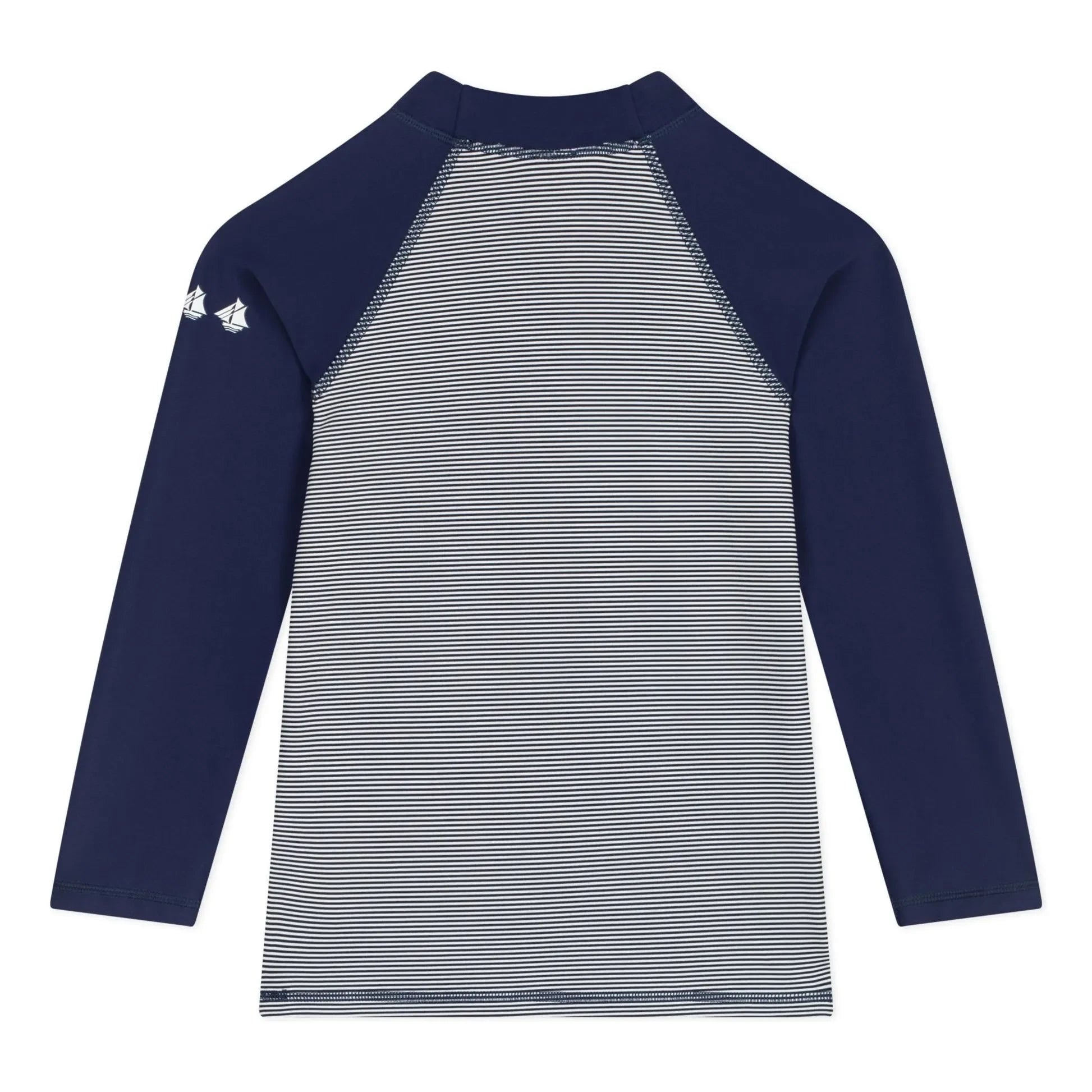 Petit Bateau - Striped UV Protection Bath T-Shirt | Night Blue
