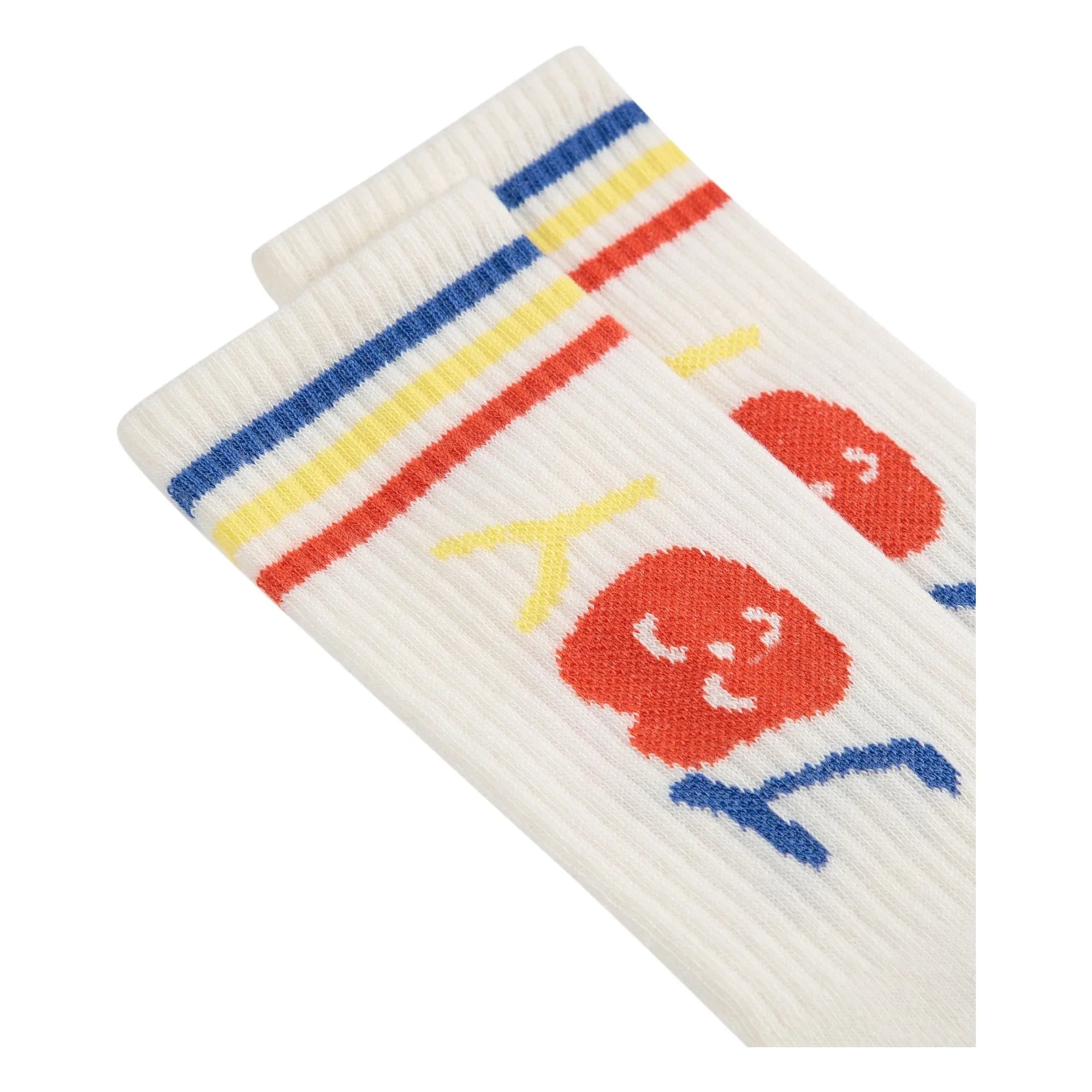 Bobo Choses - Organic Cotton Heart Socks | Ecru