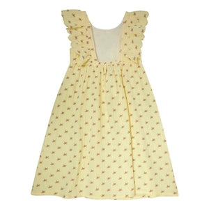 Tocoto Vintage - Fleurs Volants elbise | Sarı