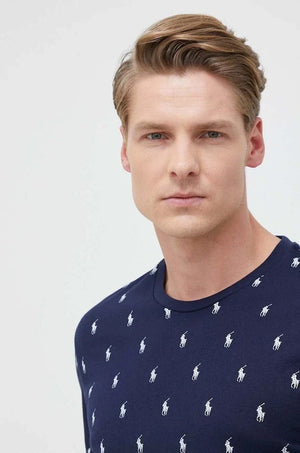 Kısa Kollu Pamuklu Pijama Üstü Polo Ralph Lauren