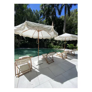 Business & Pleasure Co. - Beach Umbrella Stand | White