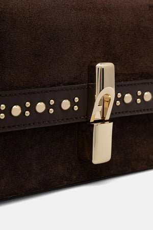 Furla kadın süet crossbody çanta
