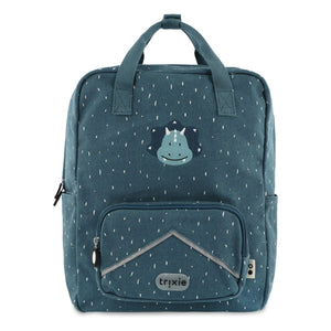 Trixie - Mr. Triceratops Large Backpack | Grey Blue