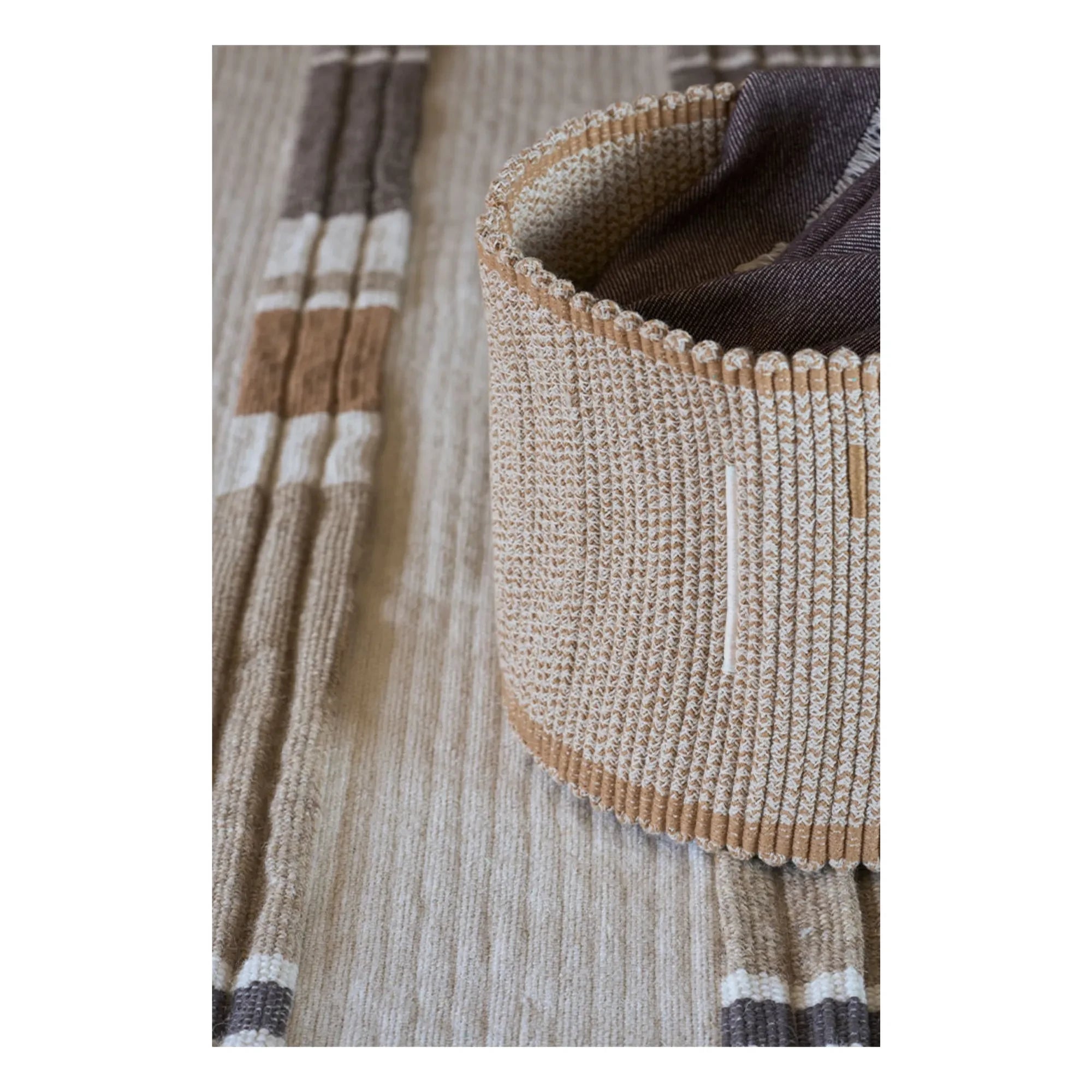 Lorena Canals - Hasır saklama sepeti | Bej