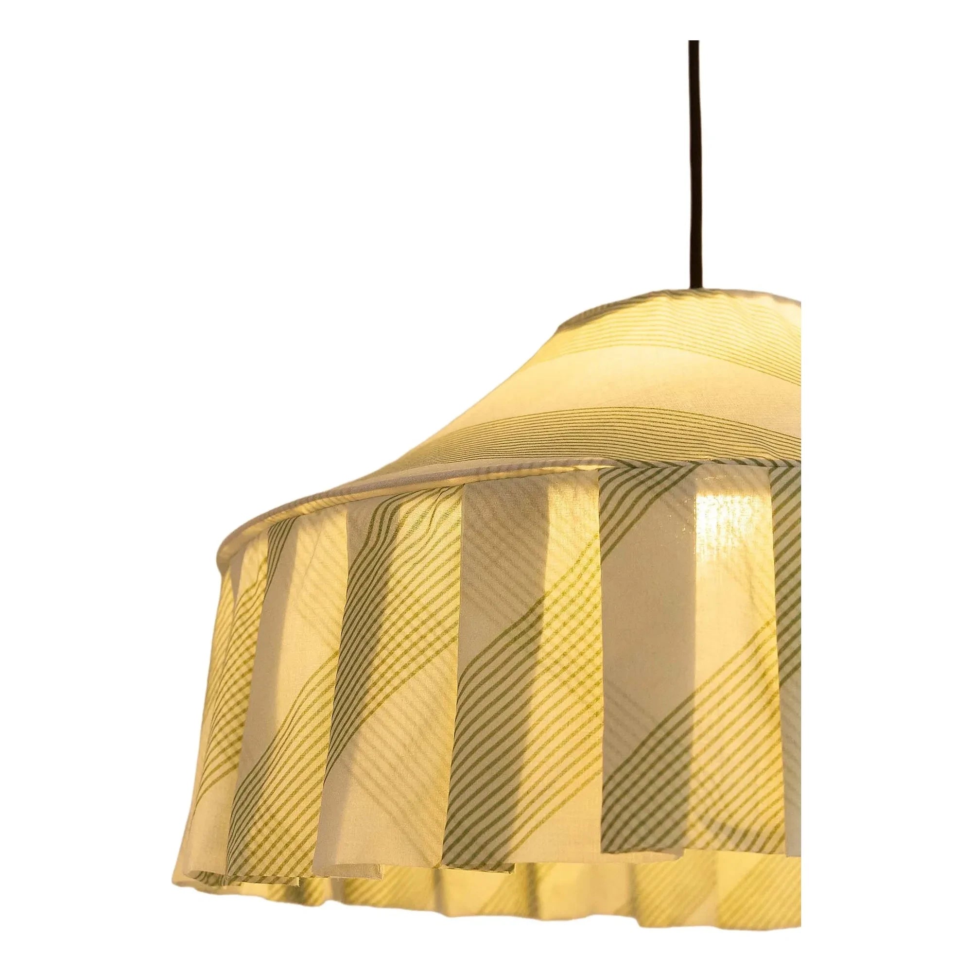 Nobodinoz - Nicole Striped Lampshade | Green