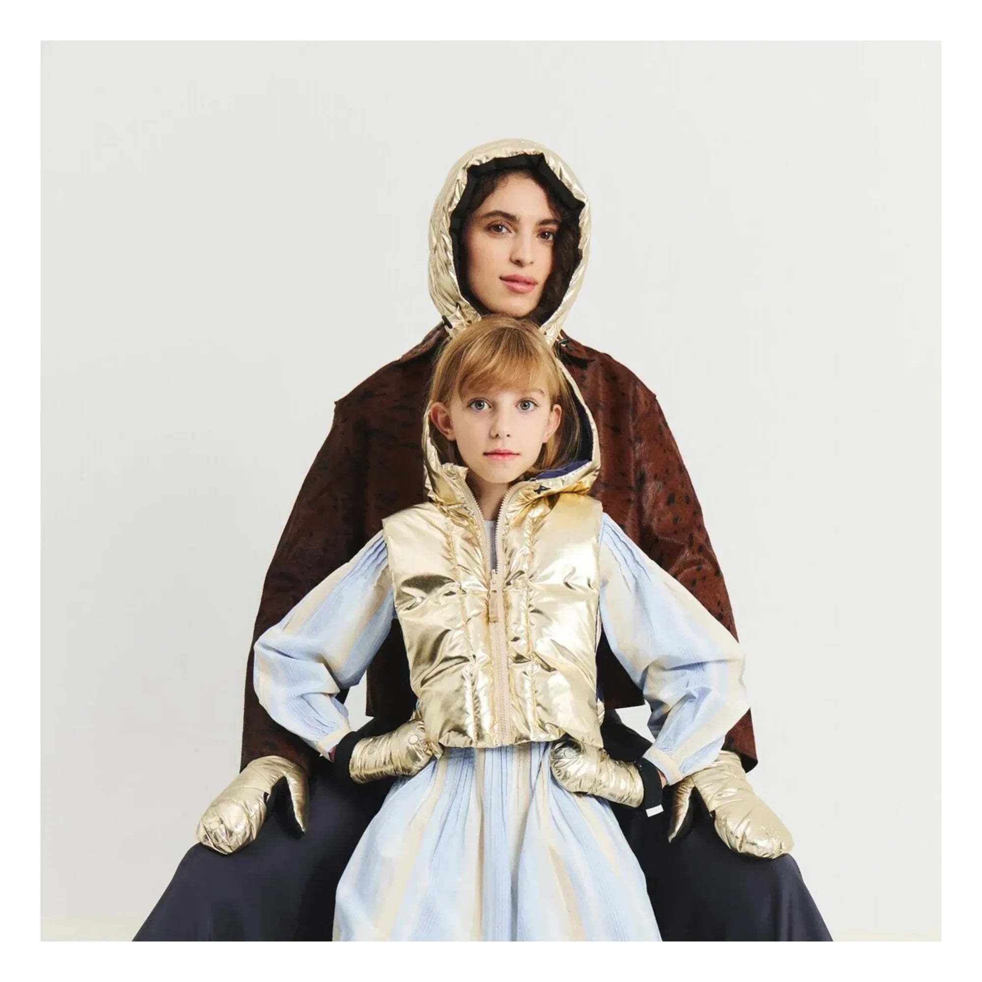 Fudoon - Exclusive Fudoon X Smallable - Reversible Hooded Puffer Jacket | Gold