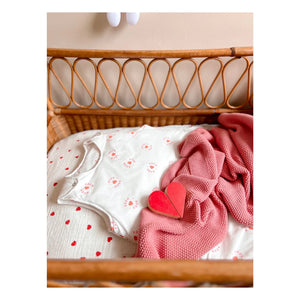 Rose in April - Sarah Boum Boum Sleep Suit | White