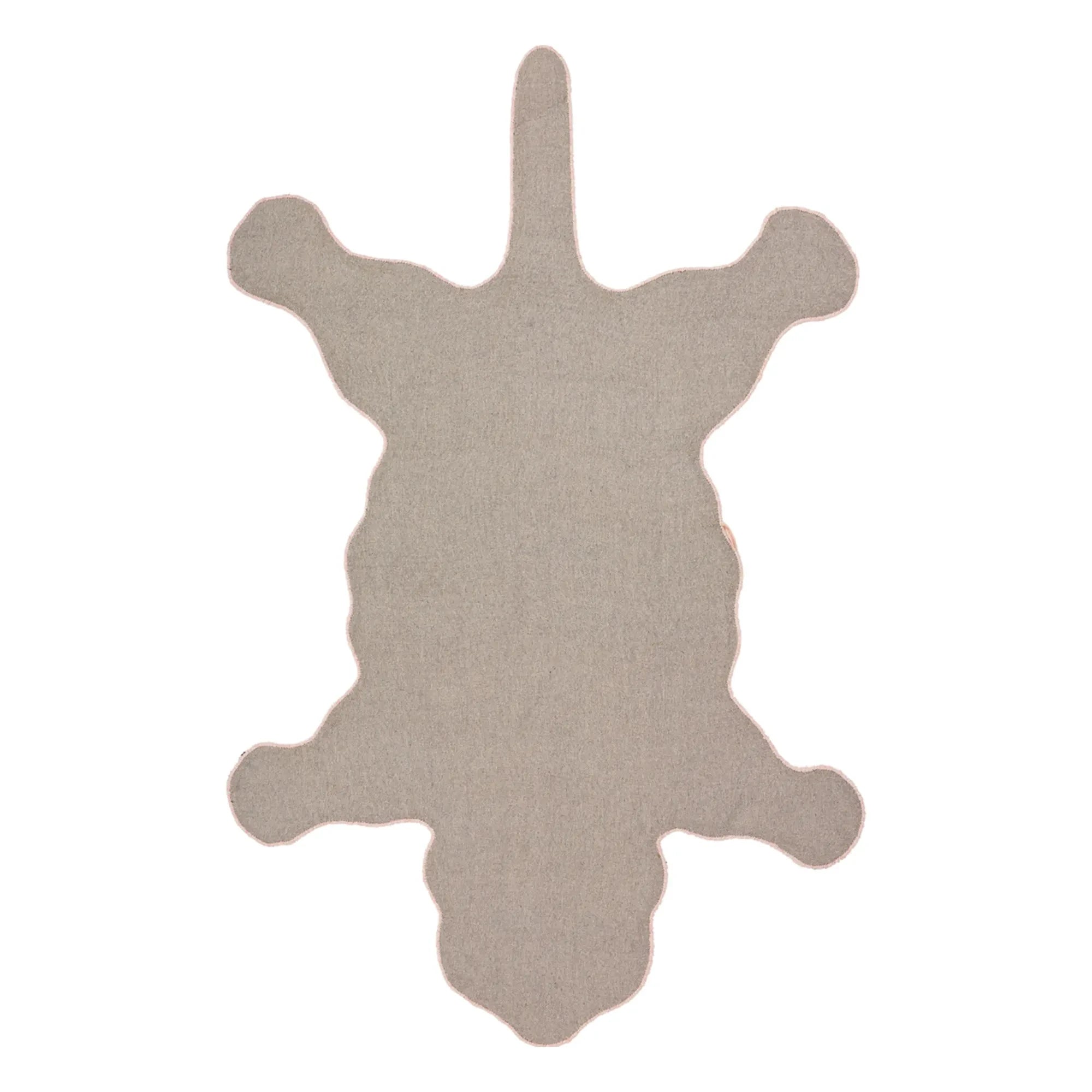 Doing Goods - Pink Wool Leopard Pattern Rug | Pink