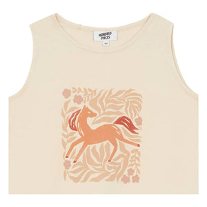 Hundred Pieces - Lyra Organic Cotton Sleeveless Dress | Cream