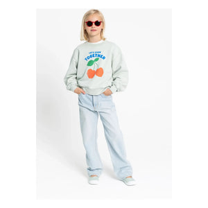 Hundred Pieces - Alba organik pamuk sweatshirt | Celadon
