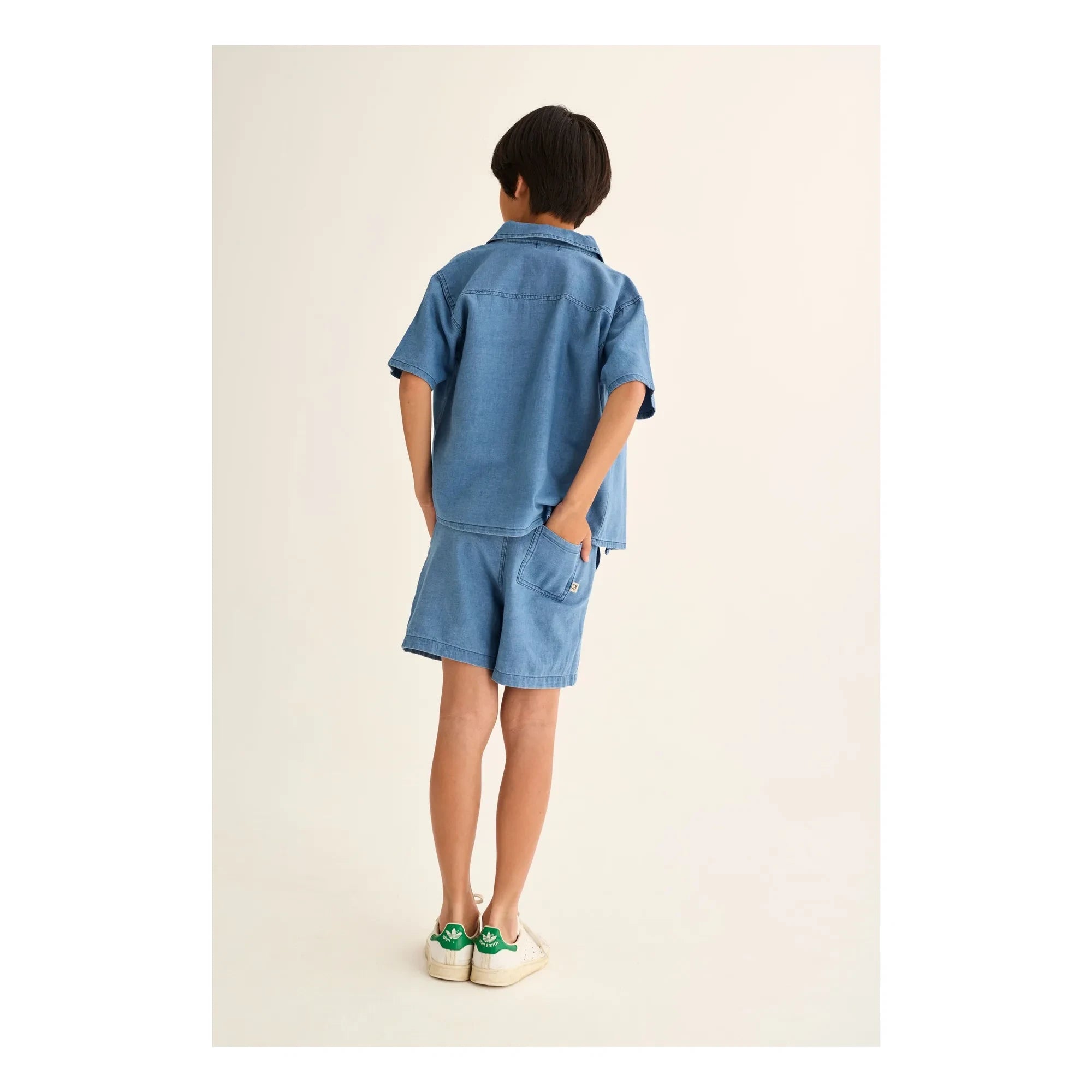 Cozmo - Denim Wolf Bermuda Shorts | Blue