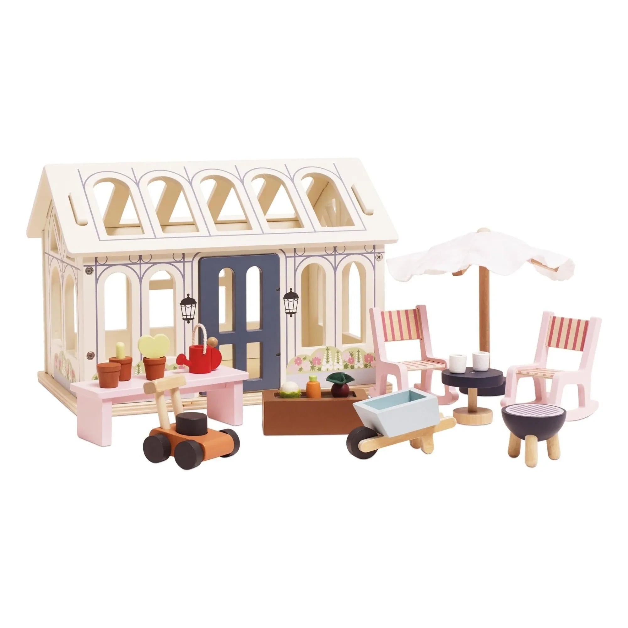 Le Toy Van - Veranda and vegetable garden for a dollhouse