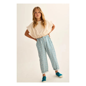 Cozmo - Bella Leopard Pants | Turquoise