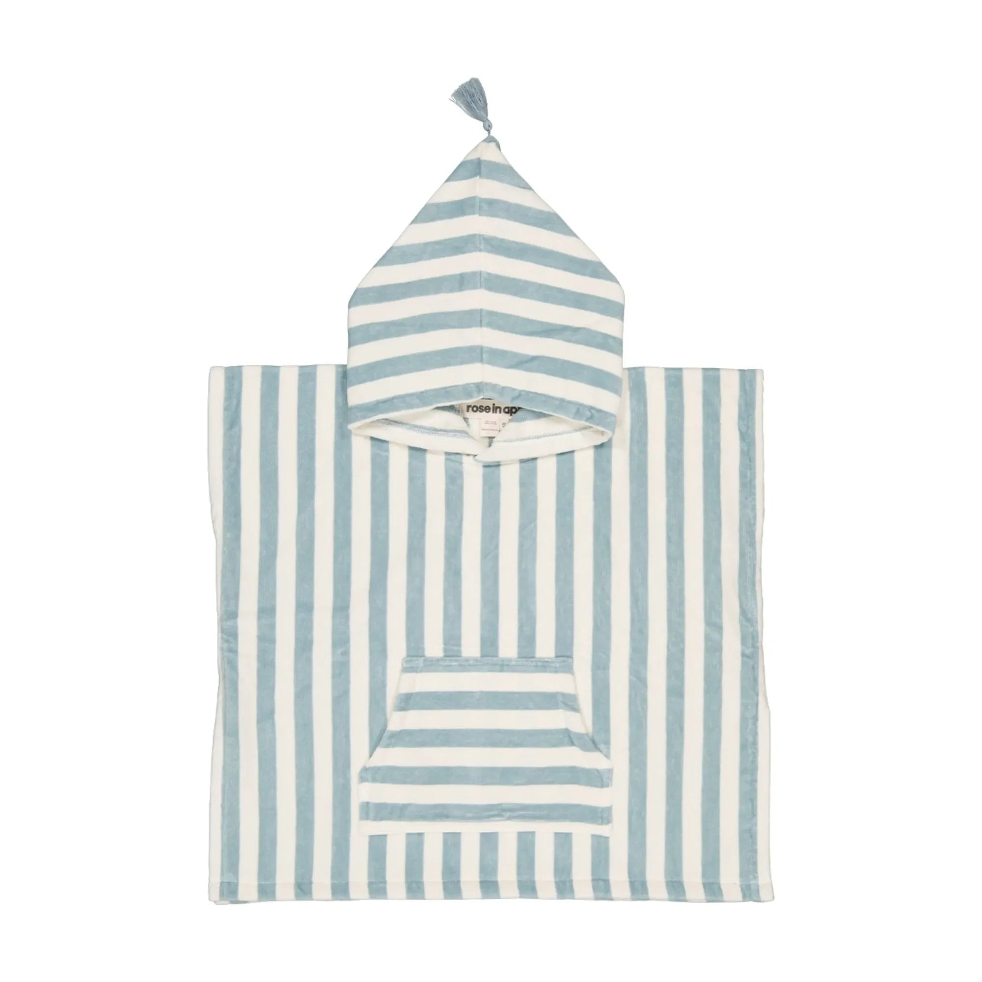 Rose in April - Suzon Striped Beach Cover-up | Light Blue