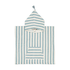 Rose in April - Suzon Striped Beach Cover-up | Light Blue