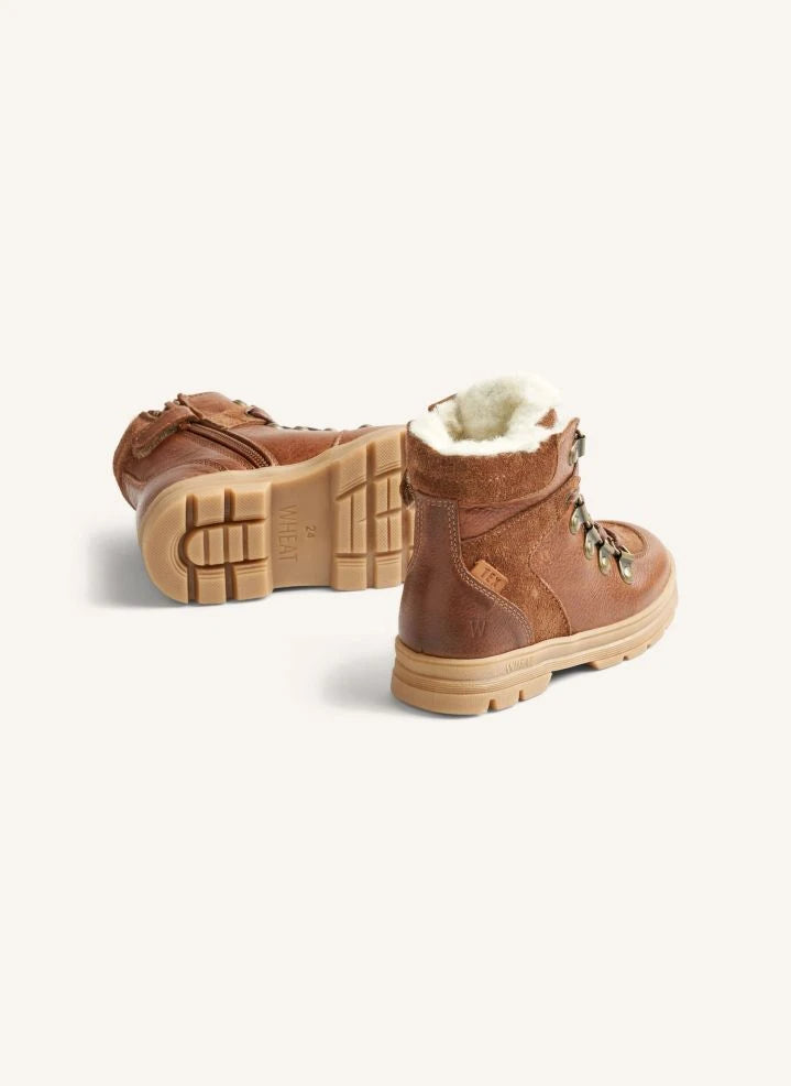 Wheat - Toni Hiker Tex Deri/Süet Botlar | Kahverengi